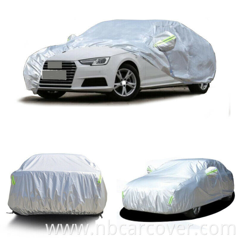 Good light hail protective decoration anti-UV water-proof silver pvc automotive car cover